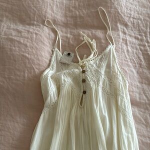 NWT free people XS white maxi dress